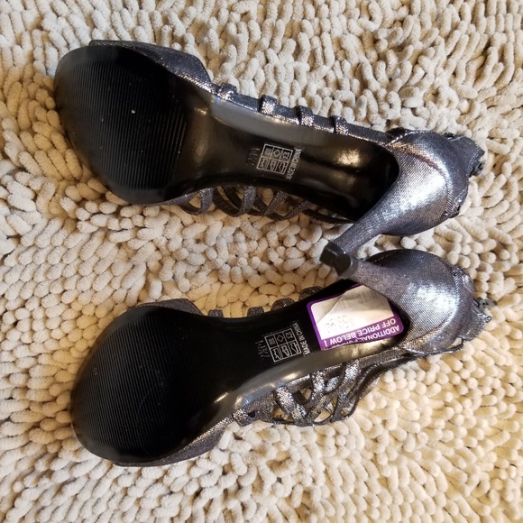 M by Marinelli Pewter Party Heels - Picture 5 of 5